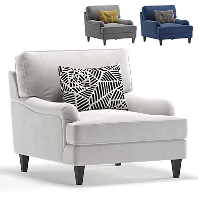 Armchair HAMPTON by Cazarina Interiors 3 Colors Version/Кресло ХЕМПТОН