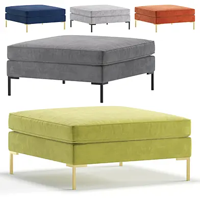 Green Kona Bench 5 Colors Version/Банкетка Kona зеленого цвета