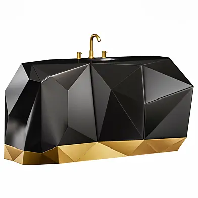 DIAMOND SINGLE VANITY CABINET by Maisonvalentina