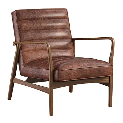 Fauteuil lounge en cuir Datsun