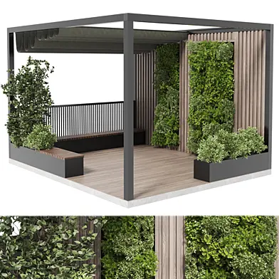 Landscape Furniture with Pergola and Roof garden 17
