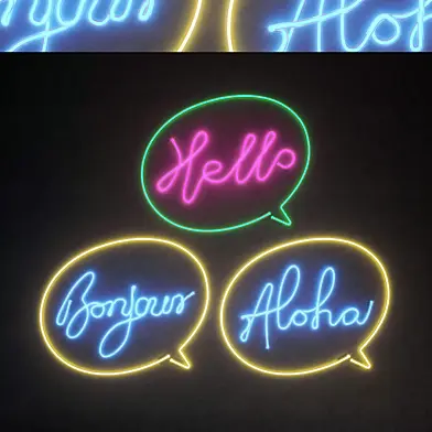 Light modules Set 76 Neon
