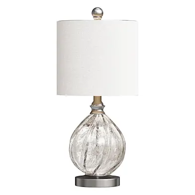 Настольная    JONATHAN Y Lawrence 20.5 in. Mercury Silver Glass/Metal LED Table Lamp  лампа светильник