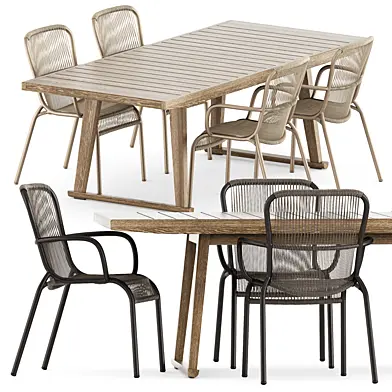 Loop dining chair by Vincentsheppard and Gio table by BeB Italia