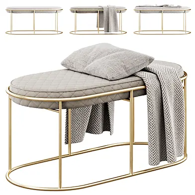 Velvet Bench by Cortesi Home