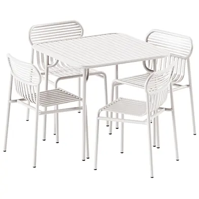 Week-end Garden Chair and Square Table by Petite Friture