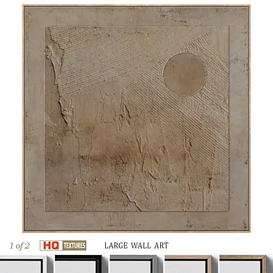 Boho Textural Plaster Landscape Wall Art C-603