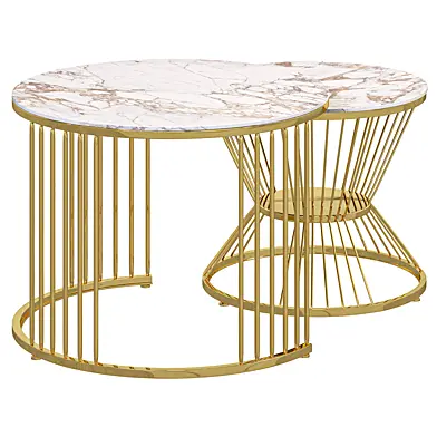 Modern White Nesting Coffee Tables by homary