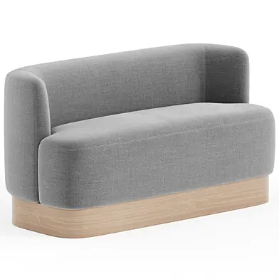KRISTA DINING BENCH-KNOLL CHARCOAL