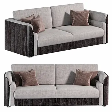 Botega Silver Sofa by Natuzzi