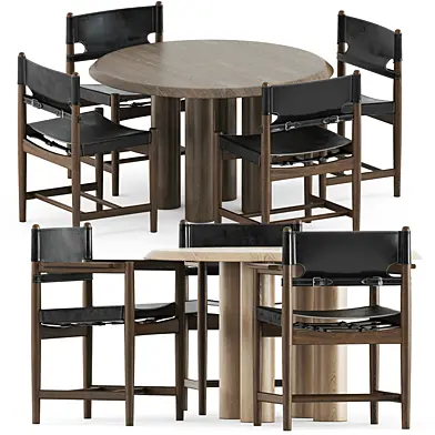 Spanish Dining Chair by Fredericia and Islets Table by Fredericia Furniture