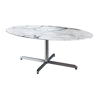 Обеденный стол Mid Century Marble Top Dining Table by Knoll