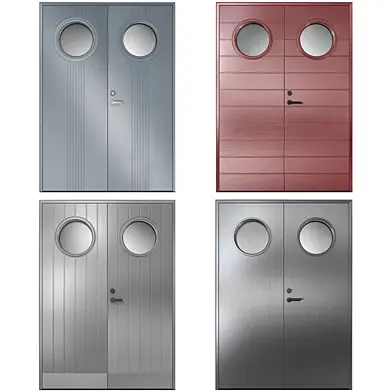 Металлические распашные противопожарные двери / Metal swinging fire doors
