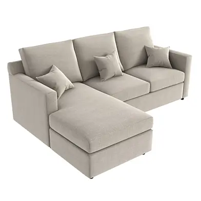 Crate And Barrel Barrett II Reversible Sectional corner sofa