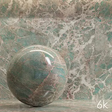Cifre Ceramica Set 05 - AMAZONITE MARBLE / 6K