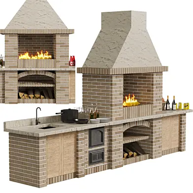 Brick  barbecue