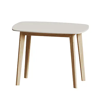 Rectangular dining kitchen table Onto Vincenzo 100 White 3D model