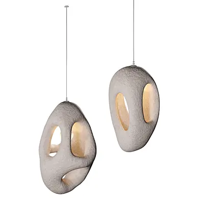 Vakkerlight Hand-Built White Pendant Lamp