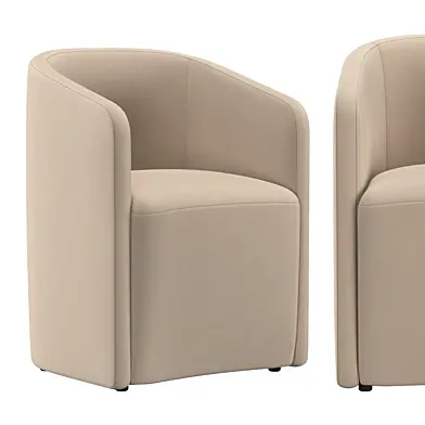 AURELIE BARRELBACK FABRIC ARMCHAIR
