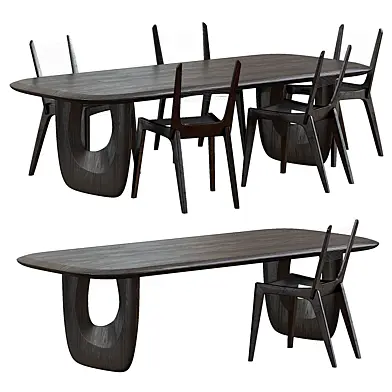 Savignyplatz Table + Cord Chairs