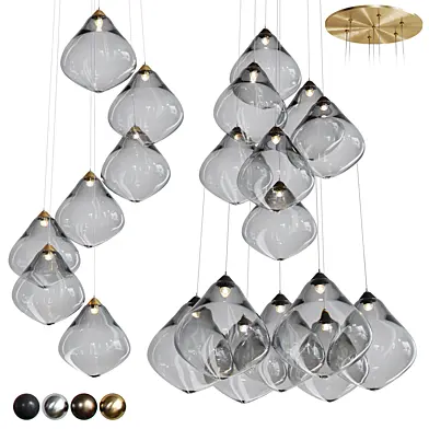 Подвесные светильники OLLO SEVEN CLEAR CLUSTER от Soktas