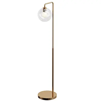 Sculptural Glass Floor Lamp