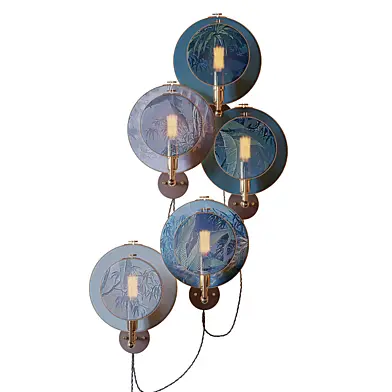 1StDibs Circle Blue Grey