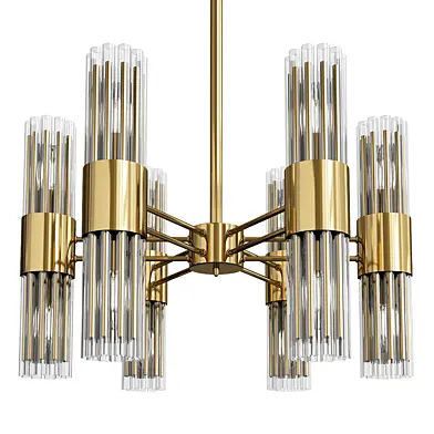 Gladwin glass tubes chandelier