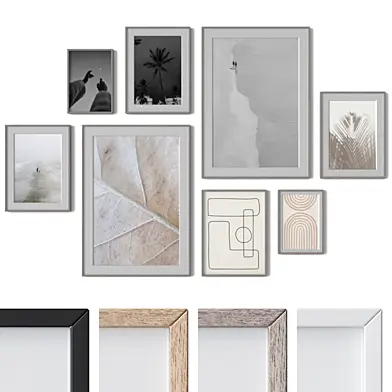 Set of 8 wall paintings 2277