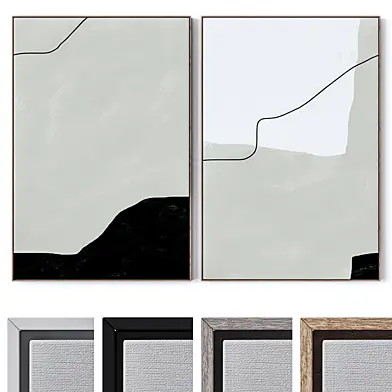 Set of large wall paintings 2281