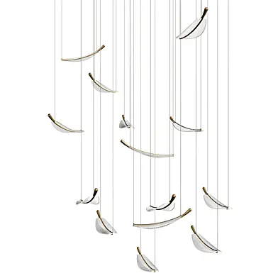 Leaf led chandelier