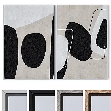 Set of large wall paintings 2334