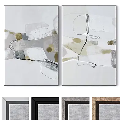 Set of large wall paintings 2345