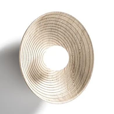 Longleaf Wooden Plate Simple and Elegant Wall Light