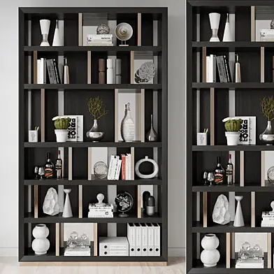 Modern luxury wooden bookshelf GHS-2387