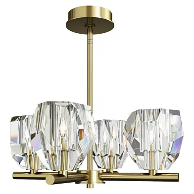 Gatsby 4 light semi flush pendant