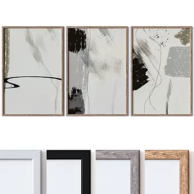 Set of large wall paintings 2423
