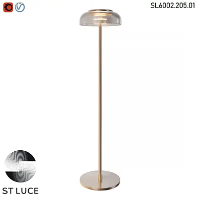SL6002.205.01 Торшер ST-Luce Золотистый/Янтарный LED ОМ