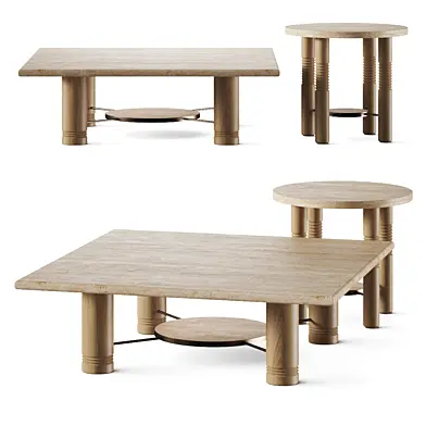 Crate and Barrel Revival Coffee Table By Athena Calderone