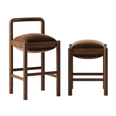 DUBEL BARSTOOL by Stahl and Band
