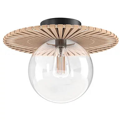 Meghan Leather Flush Mount