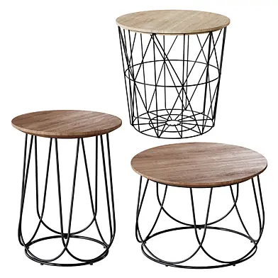 Стол журнальный NUBIRA, NUBIRA-S, MARIFFA от Ангстрем. Coffee table set by Angstrem