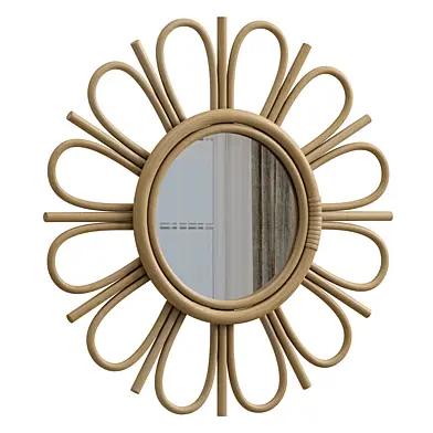 Nogu Rattan Mirror 45 and 35 cm