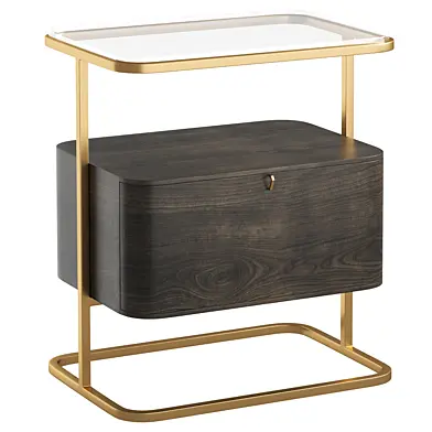 Vintage Mocha Side Table | Eichholtz Augusto