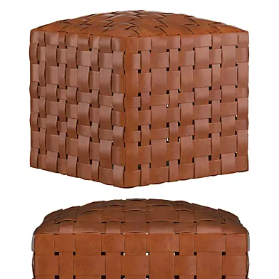 Ackley Leather Ottoman