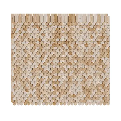 Wooden roof tiles seamless model_3