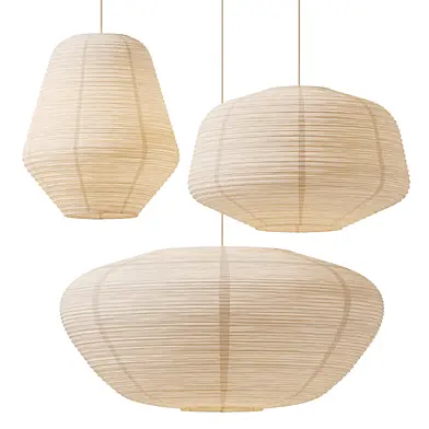 Rice Paper Lampshade by The Forest & Co