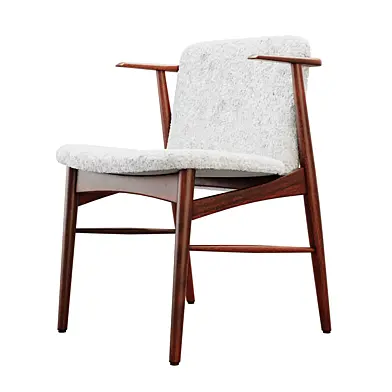 1 Of 4 Retro Vintage Danish Teak Desk Office Dining Chairs 60s 70s Mid Century