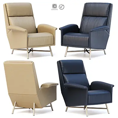 Carlo de Carli Leather Armchair / Кожаное кресло