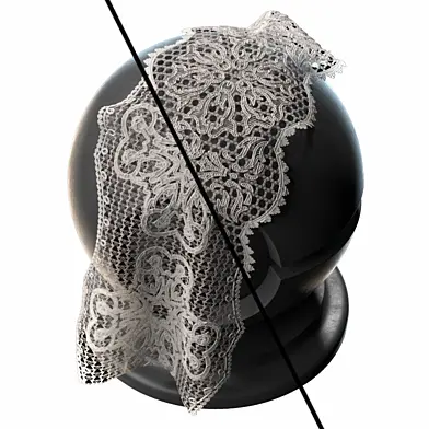 Lace Trim PBR Materials 05